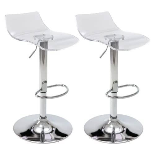 Bar Stools Clear, Set of 2
